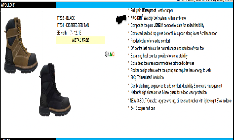 Men 8” Insulated