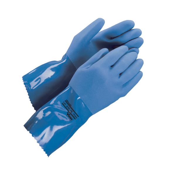 Blue PVC Work Gloves