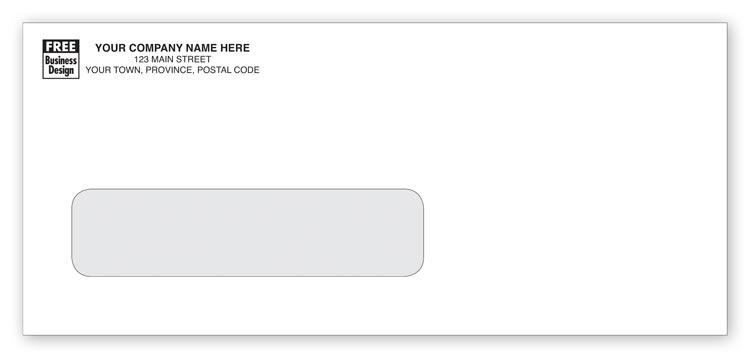 No. 9 Single Window Confidential Envelope Black Logo