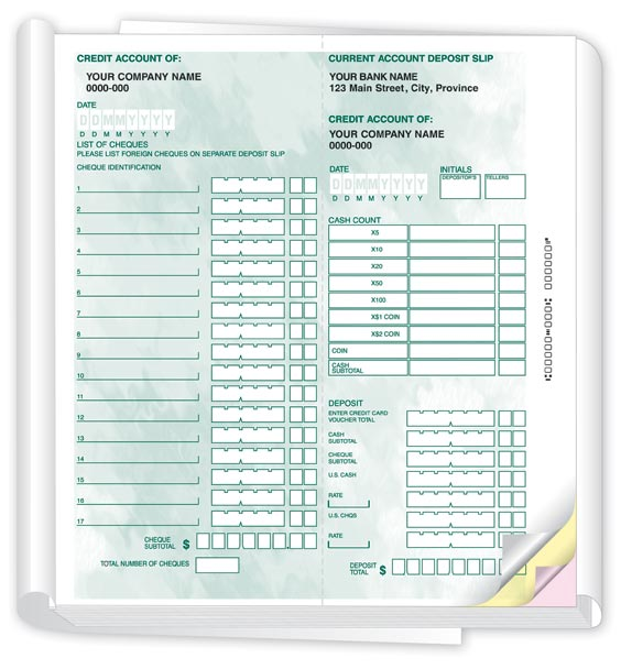 Deposit Forms - Deposit Slip Books 487