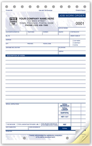 Compact Job Work Order Forms 258