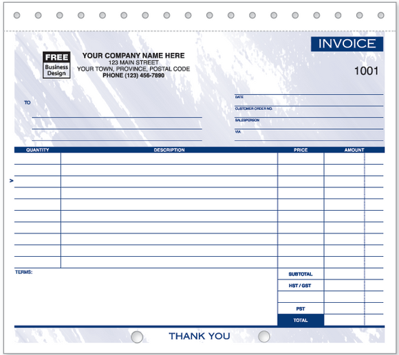 Compact Lined General Invoices (108)