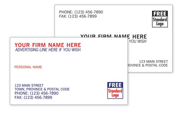 Discount Business Cards - Basic CC1000