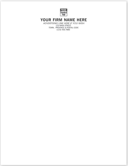 Discount Letterhead - Basic CC1002