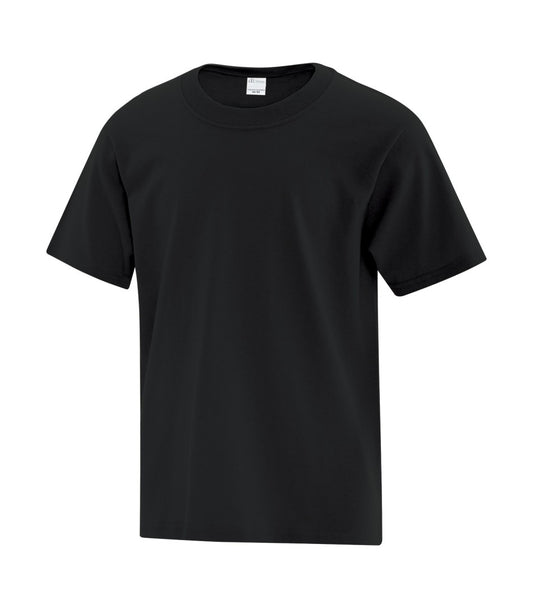 youth black tee