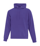 Fleece Hooded Sweatshirt Purple