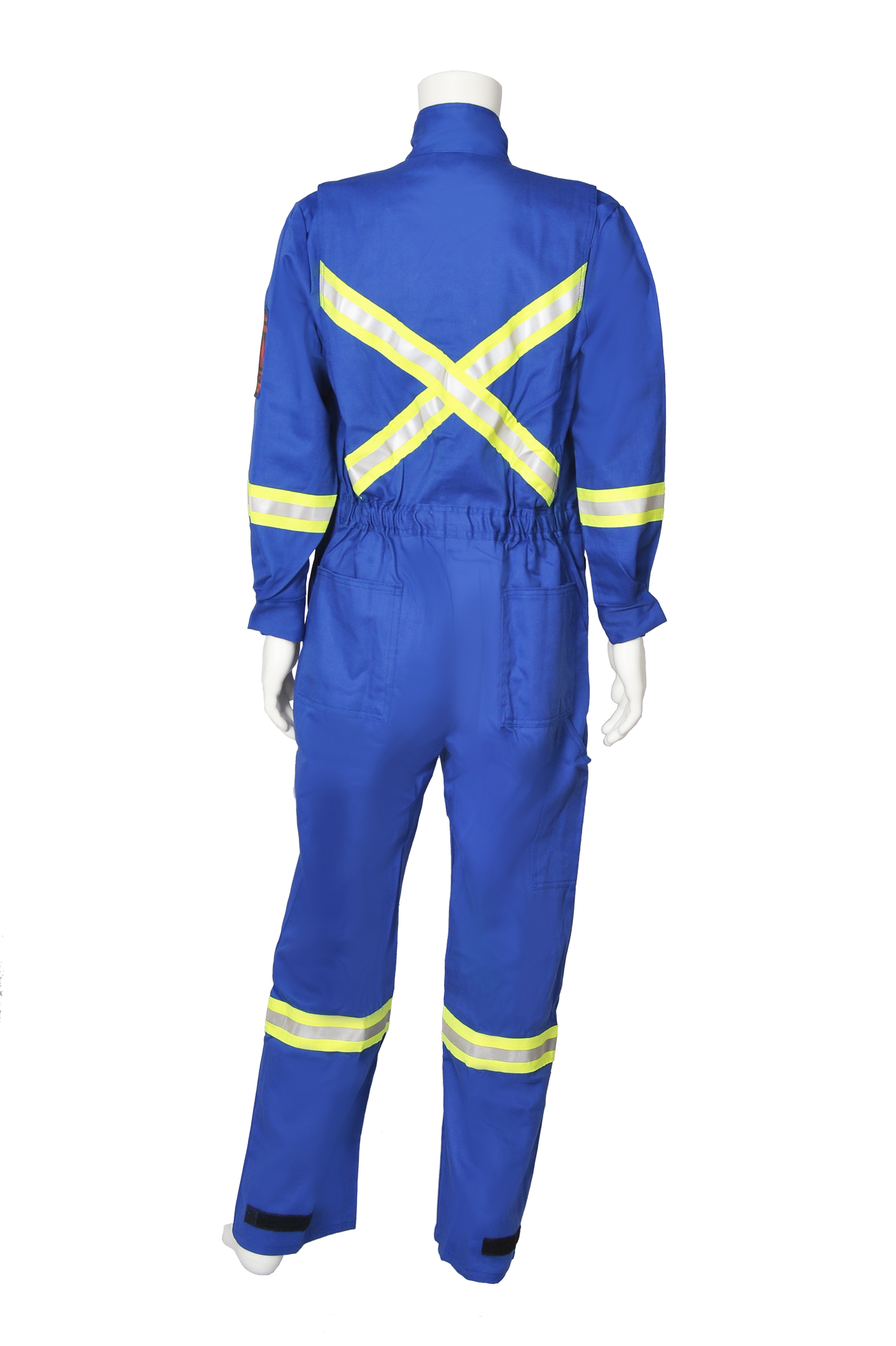 Blue FR coverall back view