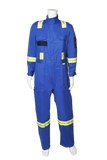 Blue FR Coverall front view