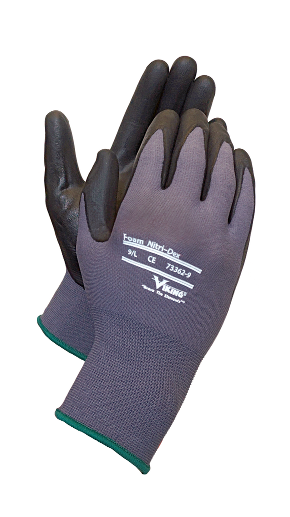 Foam Nitri-dex gloves