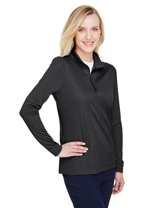 Team 365 Ladies' Zone Sonic Heather Performance Quarter-Zip TT31HW