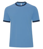 Men's Two-toned Ringer T-shirt Carolina Blue/Navy