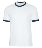 Men's Two-toned Ringer T-shirt White/Navy