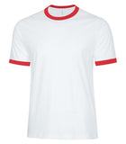 Men's Two-toned Ringer T-shirt White/Red