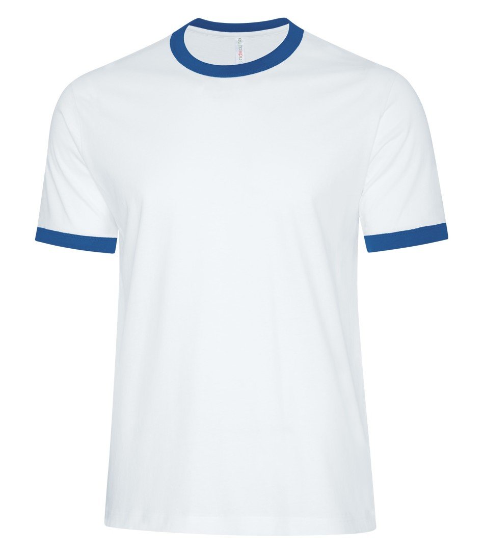 Men's Two-toned Ringer T-shirt White/Blue
