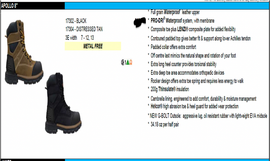 Men 8” Insulated