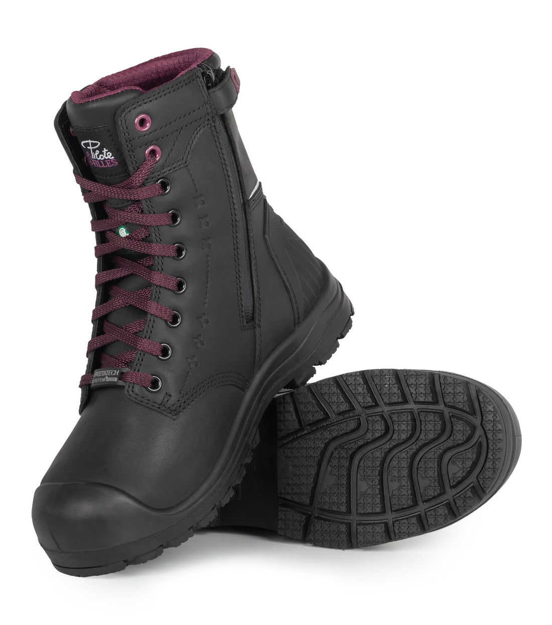 Pilote & Filles PF6002 — Women's 8-inch insulated - Black