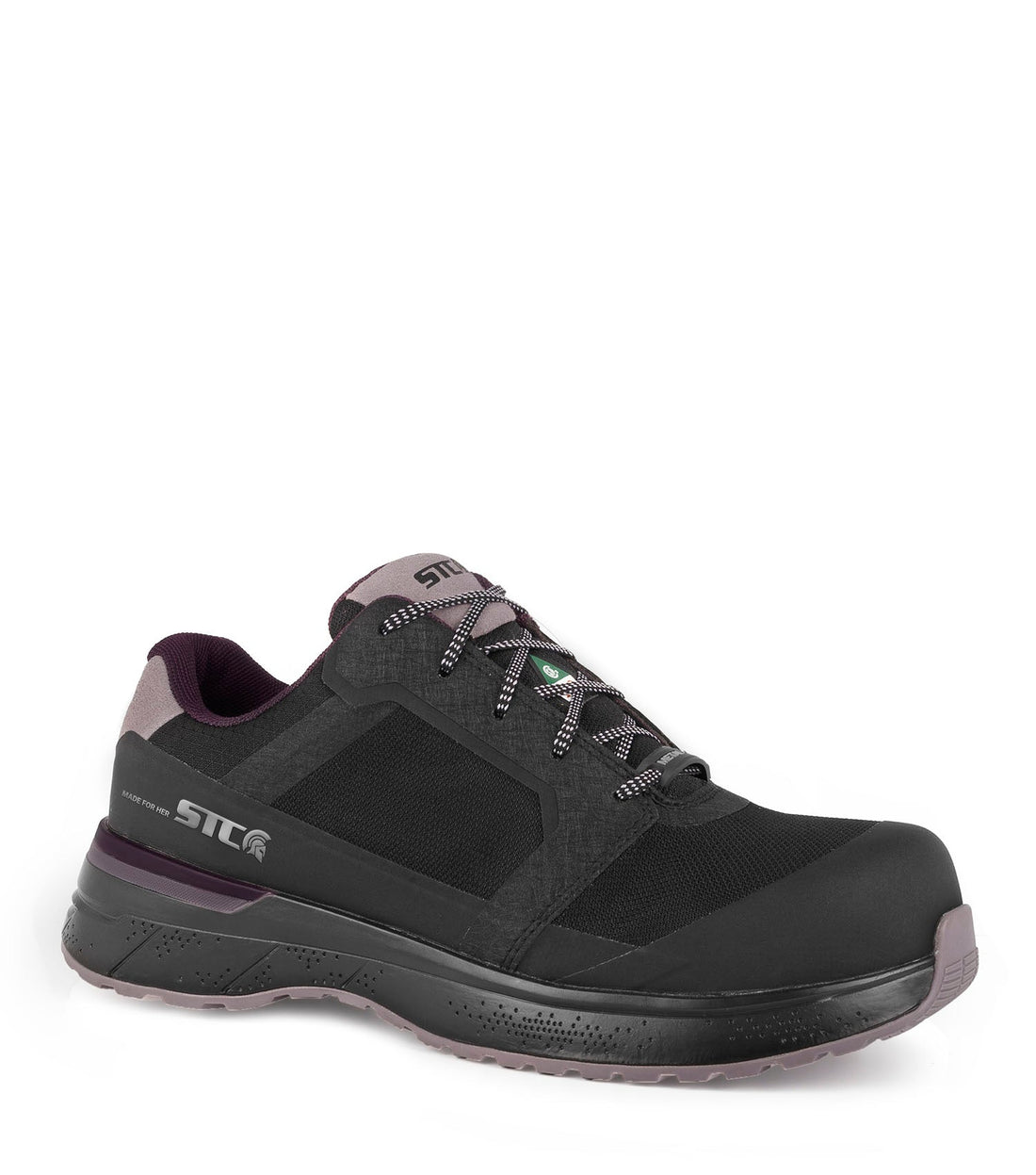 STC LadyFit Women's Safety Sneaker / Shoe - Black - Black