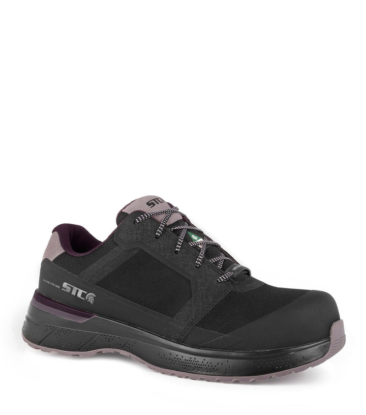 STC LadyFit Women's Safety Sneaker / Shoe - Black - Black