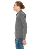 Triblend grey zip up sweater