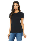 black fitted ladies t-shirt