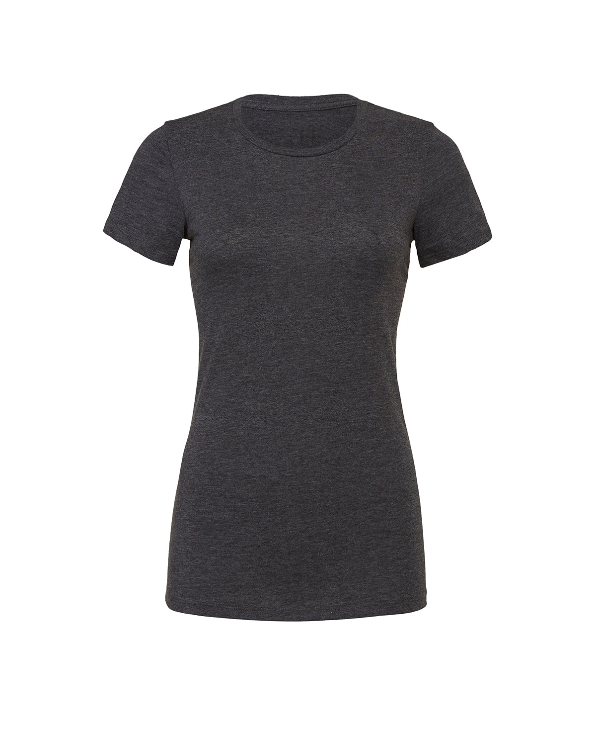 dark grey fitted ladies t-shirt