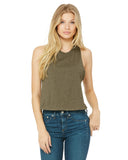 Green racerback cropped tank