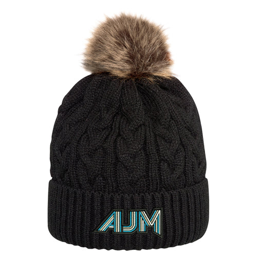 Women's Toque (Faux Fur Pom Pom 12cm)