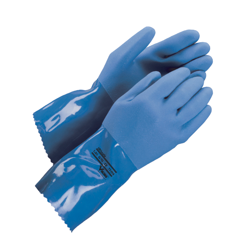 Blue PVC Work Gloves