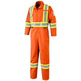 FR-TECH® FR/ARC RATED 7 OZ HV SFTY COVERALLS - 88/12 CTN/NYLON