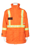 High visibility FR CSA striped insulated parka