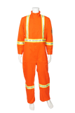 High visibility FR CSA striped coveralls