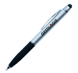 Plastic Silver Pen with Stylus