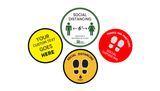 Social Distancing Floor Sticker Decal