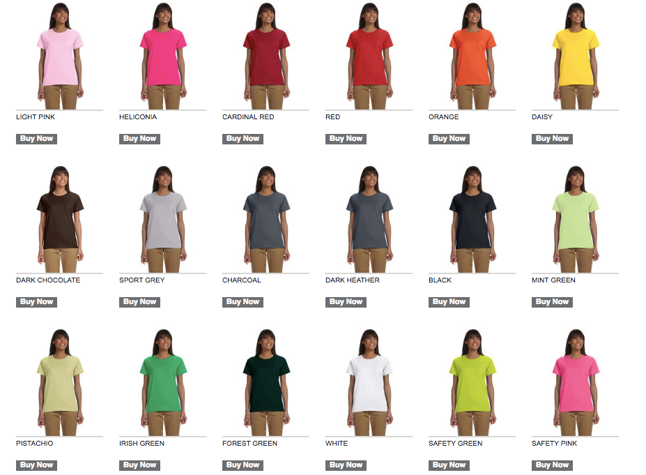 Gildan G200L Ladies' Ultra Cotton® 10 oz./lin. yd. T-Shirt