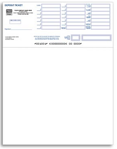 Deposit Forms - Printable Deposit Slips L9210