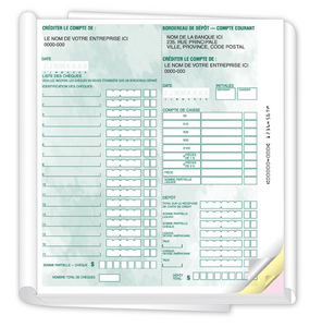 French Deposit Slip Books QF487