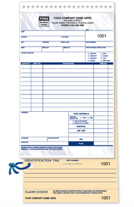 Compact Service Order w/ Claim Check & I.D. Tag  312