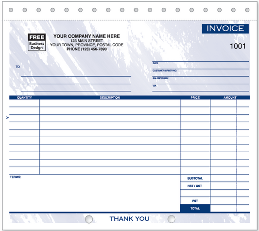 Compact Lined General Invoices (108)