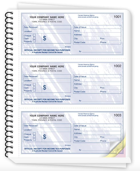 Non-Profit / Charitable Donation Receipt Books (694)