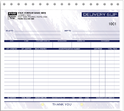 Delivery Forms - Delivery Confirmation Slips (8053)