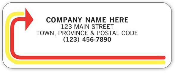 White Gloss Paper Labels CC383