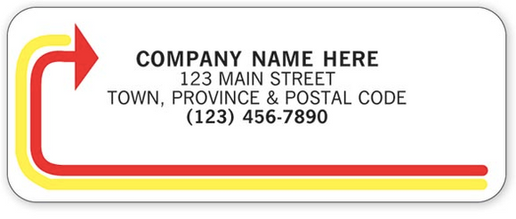 White Gloss Paper Labels CC383