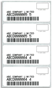 PAPS Bar Code Labels 8084
