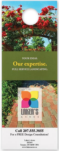 Full Colour Door Hanger DHS40C