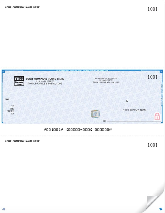 High Security Laser Middle Cheque (WHS9039)