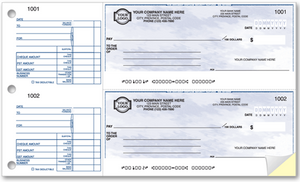Two-to-a-Page Manual Expense Cheque W440