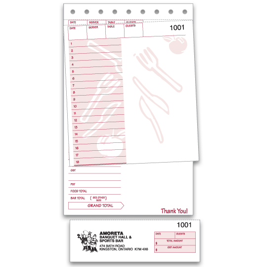 Large Quick Guest Check (2506)