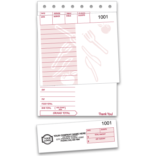 Full Meal Guest Check (2503A) – Cabot Business