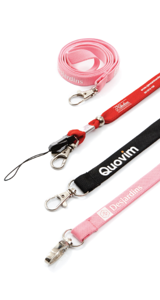 Polyester Cross Woven Lanyards