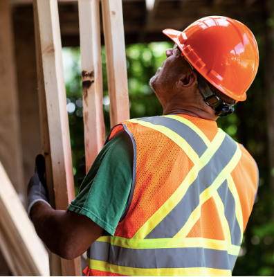 HI-VIZ ZIPPER FRONT MESH SAFETY VEST - ORANGE
